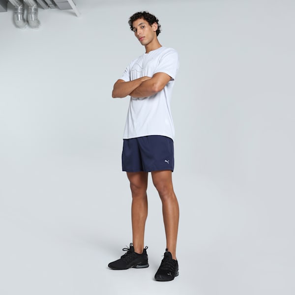 Men's Woven 5" Training Shorts, Peacoat, extralarge-IND